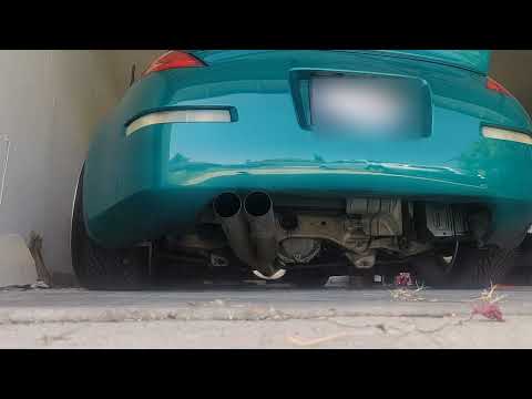 Nissan 350Z ISR Blast Pipes + Megan Racing Test Pipe