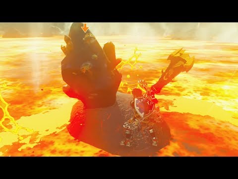 Baby Titan Igneo Talus Vs Link - Zelda Breath of the Wild