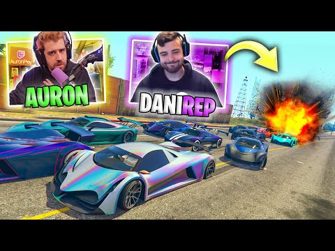 EL ÚLTIMO EXPLOTA CON AURONPLAY Y AMIGOS! UNA CARRERA MUY RARA!! - GTA V ONLINE
