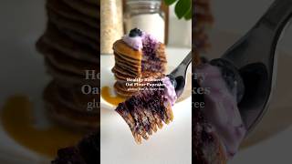Healthy Breakfast Idea: Blueberry Pancakes💜 #healthyrecipes #glutenfree #breakfastideas