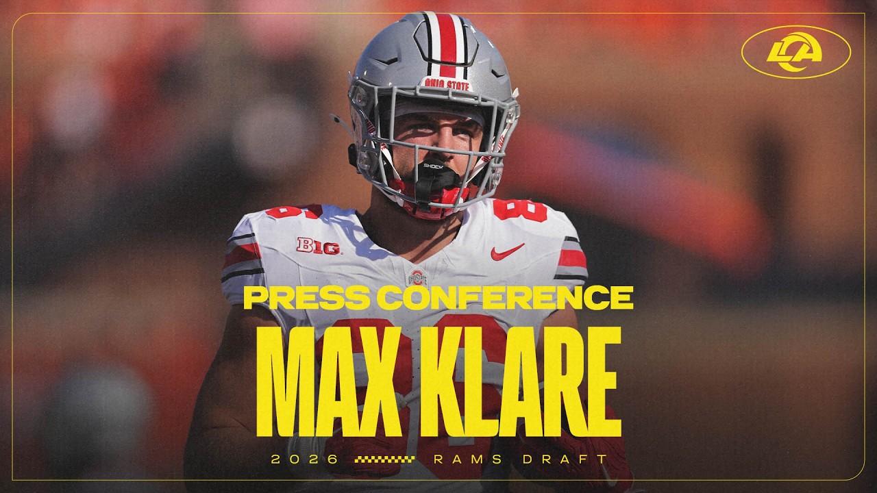 Max Klare Reacts To Being Drafted & Joining A Dynamic Rams Tight End Room