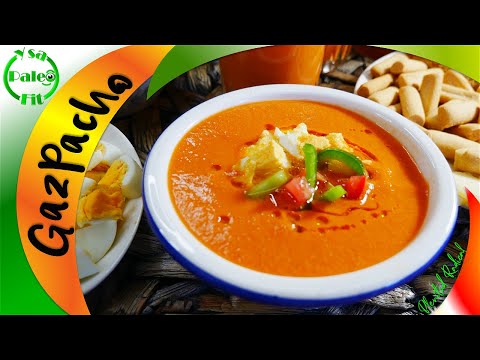 Cómo hacer Gazpacho Andaluz SIN GLUTEN? 🍅🥒🌶🧄🍞