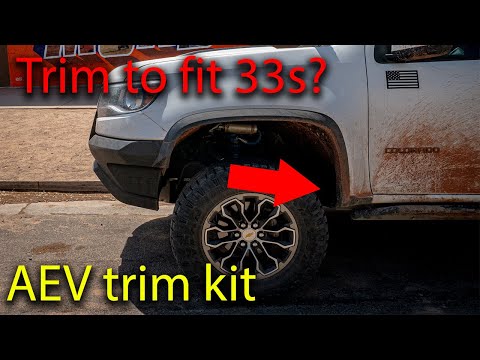 Trim to fit 33 inch tires on your Chevy zr2  | AEV | How to | Chevy colorado zr2
