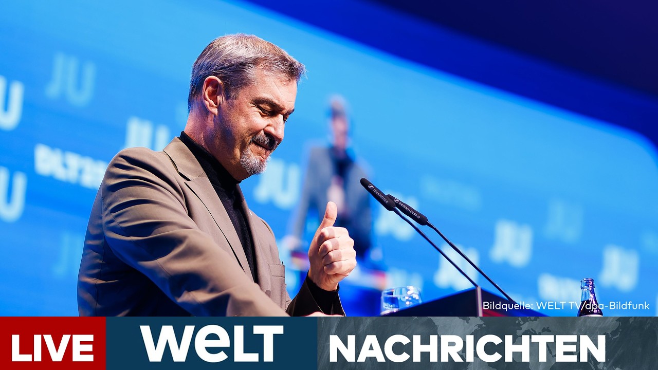 DEUTSCHLANDTAG: Nach Wüst und Kanzler Merz ‒ Markus Söder spricht vor der Jungen Union | LIVESTREAM