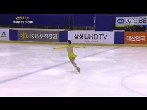 Yuna Kim Korean Nationals Send In The Clowns step sequence