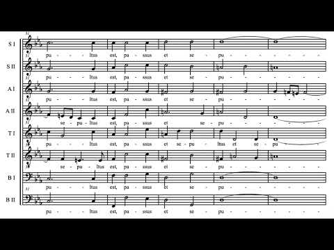 Crucifixus (A. Lotti) Score Animation