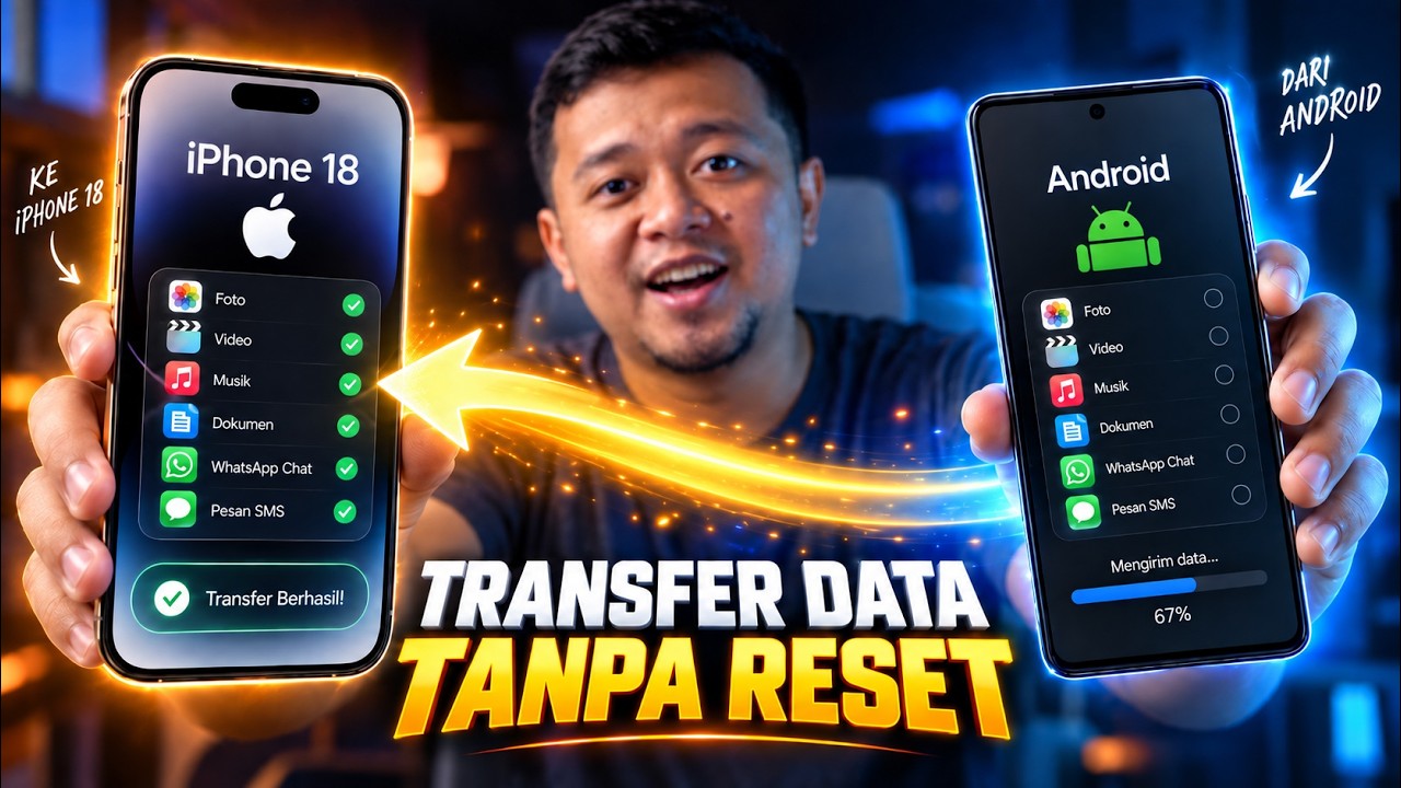 MUDAH BANGET! Cara Pindah Data Dari ANDROID KE IPHONE TANPA RESET