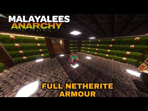 BBG GAMING - Full Netherite Armour 💫 And Our Base Got Greifed@MalayaleesCraft Anarchy Server|Minecraft|മലയാളം