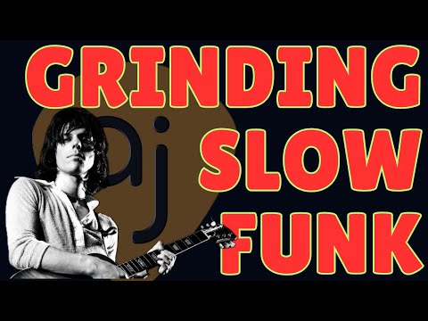 Grinding Half-Time Funky Blues Jam | Guitar Backing Track (D Dorian / 91 BPM)