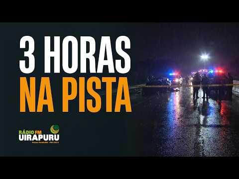 VÍTIMA DE ACIDENTE FICA 3 HORAS NA PISTA À ESPERA DE PERÍCIA!