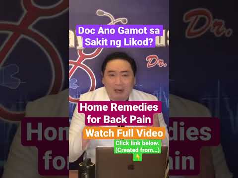 Home Remedies for Back Pain