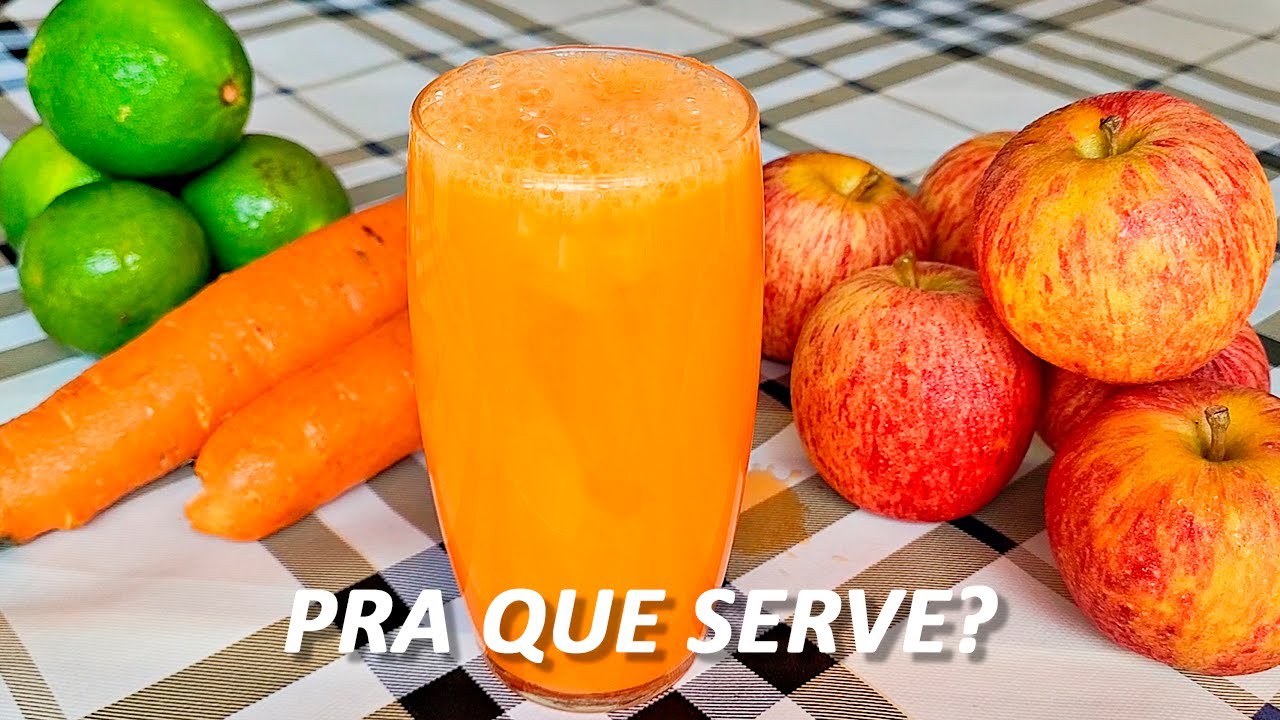 😱 SUCO ANTI-INFLAMATÓRIO? CENOURA, MAÇA e LIMÃO