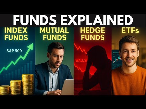 Index Funds vs Mutual Funds vs Hedge Funds vs ETFs Explained Simply