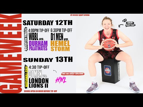 Essex Rebels Double Header - Women v Durham (WBBL Cup), D1 Men v Hemel Storm (11.11.22)