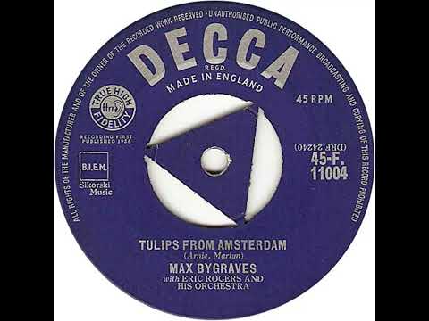 UK New Entry 1958 (72) Max Bygraves - Tulips From Amsterdam