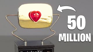 CUSTOM RUBY YouTube Play Button - With Heart Beat