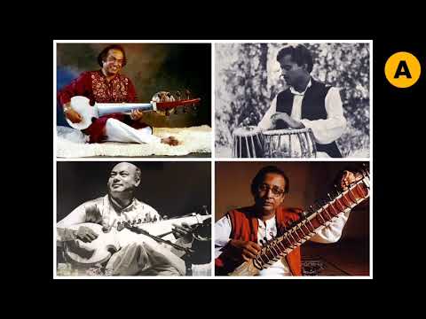 Raga Khamaj ~ Ali Akbar Khan ~ Aashish Khan ~ Nikhil Banerjee ~ Mahapurush Mishra ~ Amsterdam | 1976
