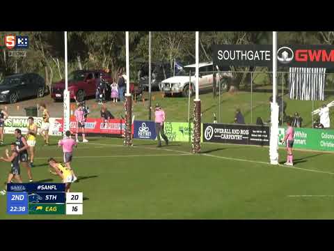 Rd 19 SANFL Snapshot - South's Joseph Haines lets fly from 55m