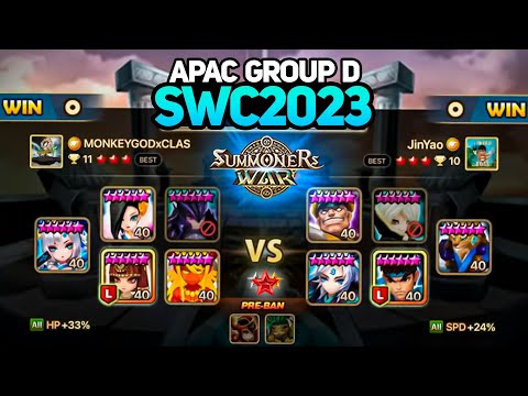 JINYAO vs MONKEYGOD (BO3). SEMI FINAL | SWC2023 APAC Preliminary Group D Day 1 - Summoners War