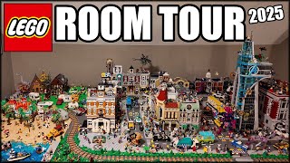 This LEGO Room Took YEARS to Build… POV Train! Full 2025 LEGO Room Tour!