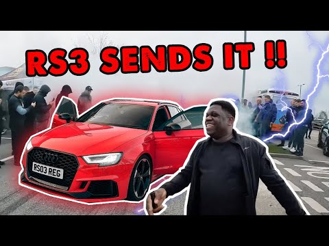 *NASSTY!!!* 600BHP RS3 HITS CAR MEET