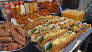 amazing hot dog sandwich - korean street food