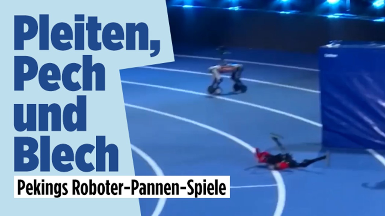 Roboter-Olympia in Peking: Rekord-Jagd endet in der Werkstatt!