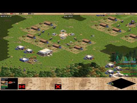 AOE Full Match - Egyptian Vs. 7 Hardest Random - Age of Empires
