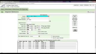 Adding assignments to Skyward