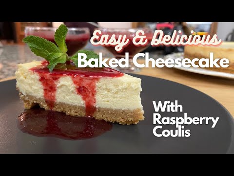 Baked Cheesecake Recipe | Lemon Raspberry Cheesecake | Easy Baked Cheesecake | Best Baked Cheesecake