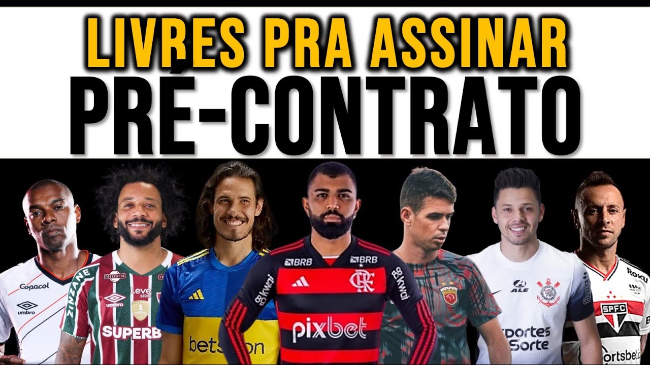 GABIGOL, OSCAR, CAVANI… MAIS DE 50 JOGADORES LIVRES PRA ASSINAR COM SEU TIME