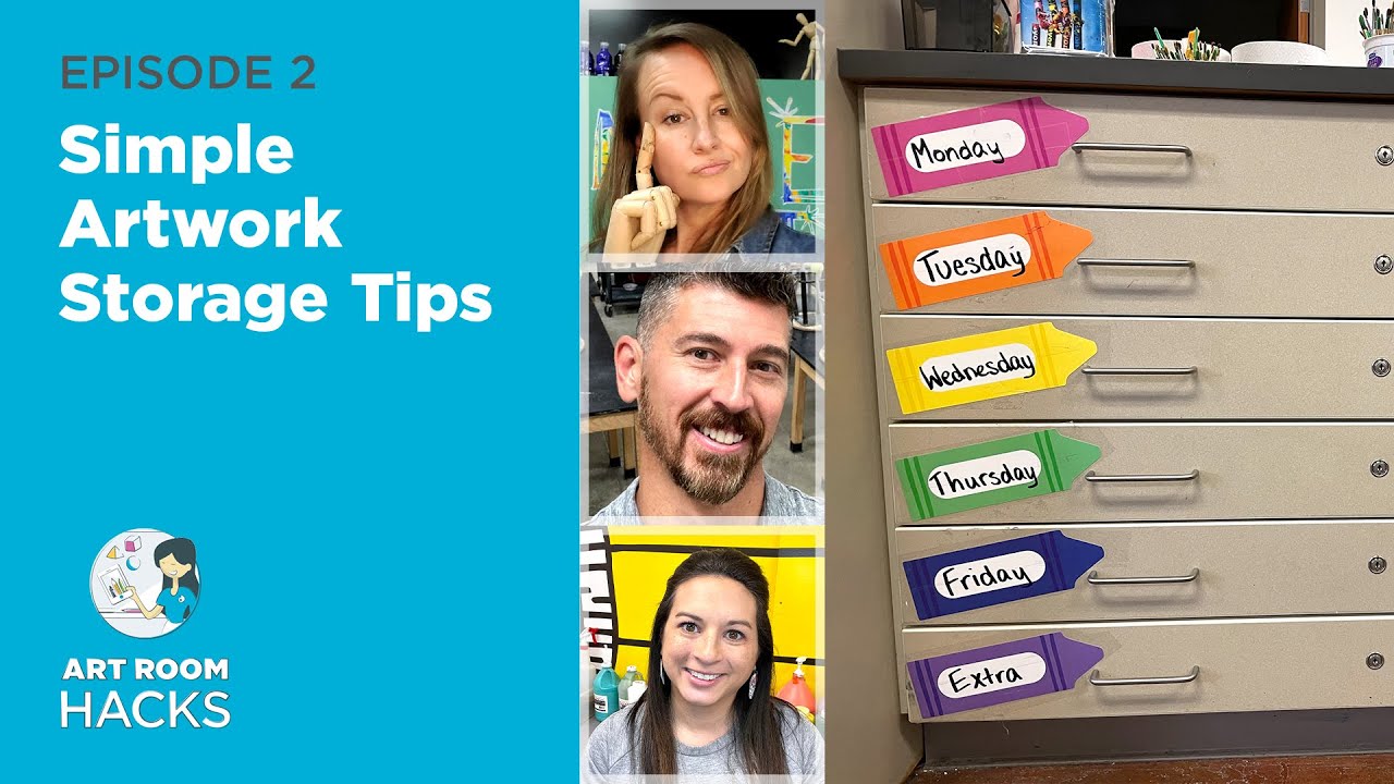 Art Room Hacks | Simple Artwork Storage Tips (Ep. 2)