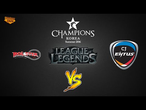 KT Rolster vs. CJ Entus | LCK Summer Split 2016 | W11D4 Game 1