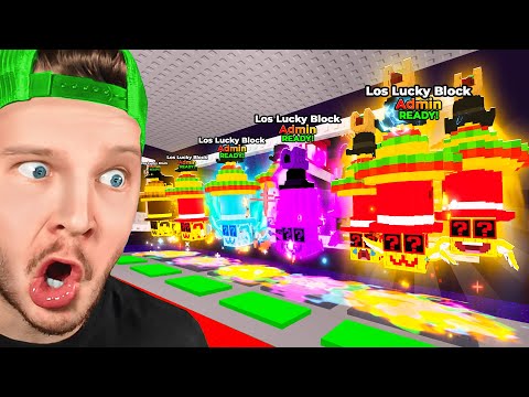 I opened 100 new ultra-cheated Los Lucky Blocks!