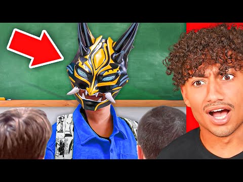 BOY DOESN'T SHOW HIS FACE AT SCHOOL!!