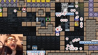 Mario Maker - Hardest One-Screen Puzzle by Seanhip "Tricky Puzzle" (And World Record!)