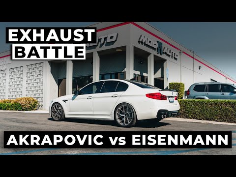 BMW F90 M5 Competition | AKRAPOVIC vs EISENMANN (Exhaust Battle)
