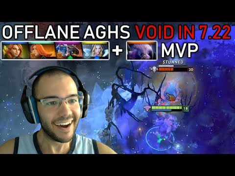 Offlane MVP Aghs Initiator In 7.22?! | Faceless Void Gameplay Dota 2