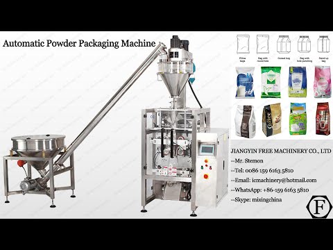 Automatic vertical spices wheat flour packaging detergent powder filling machine screw dispenser