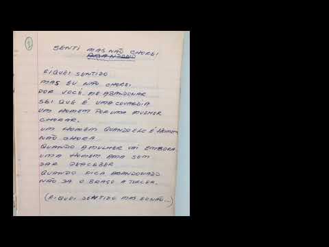 Senti mas não chorei (Alberto Lonato) inédito