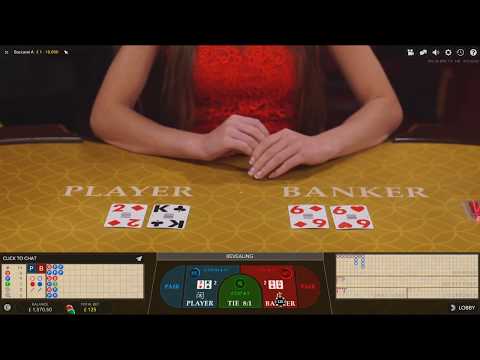 Sesión de Baccarat con crupier en vivo desde £1200