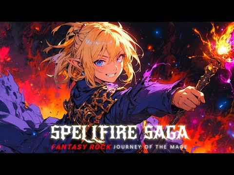 🔥 SPELLFIRE SAGA 🧙‍♂️ 2 Hour Fantasy Rock Journey of the Mage Music for Work & Study