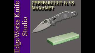 Cheefarcuut 1k Vitrified Diamond VS. Maxamet Steel | Spyderco Manix 2 Lightweight in Maxamet