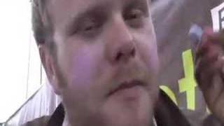 The Cock n Bull Kid paints Huw&#39;s face