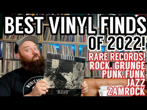 Best Vinyl Finds of 2022! Crazy Rare Rock, Grunge, Punk, Funk, Jazz & Zamrock!