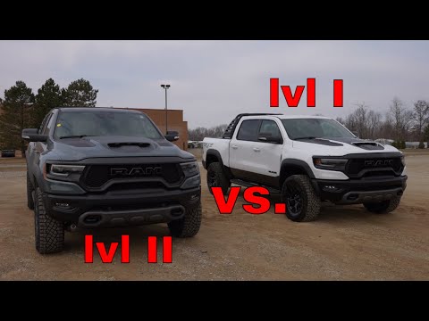 2021 Ram 1500 TRX Launch Edition Lvl II Vs. 2021 Ram 1500 TRX Lvl I