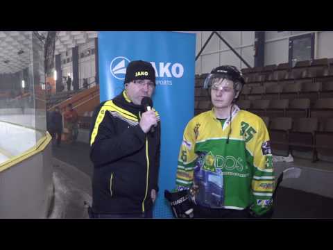 Rozhovory v průběhu druhého finálového zápasu mezi HC Rodos a HC Náchod