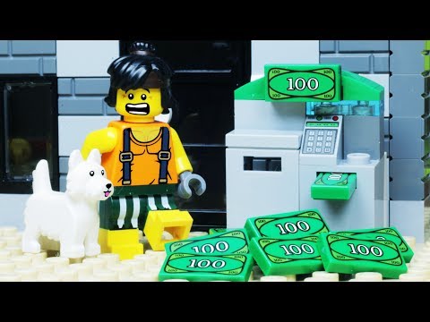 Lego ATM BANK ROBBERY Fail -  Lego CITY