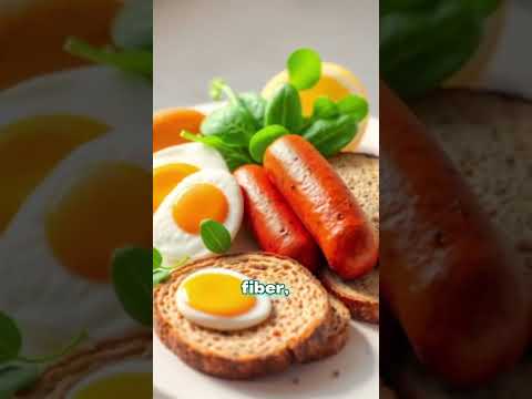 Power Breakfast: Scrambled Eggs + Turkey Sausage & Spinach #ProteinBreakfast #HealthyEats #Meal