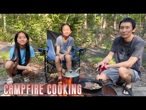 CAMPFIRE 🔥 Cook-off Battle! Janet vs Kate vs Tad